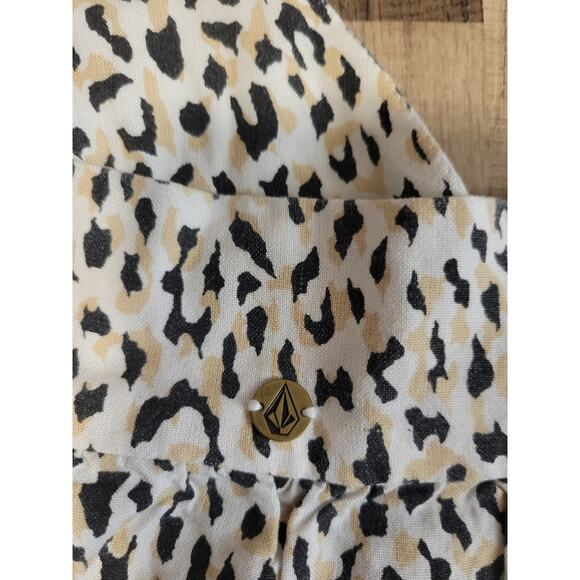 Volcom Juniors Sorry Babe Cheetah/Leopard Print Camisole Tank Blouse Size XS - Picture 7 of 7